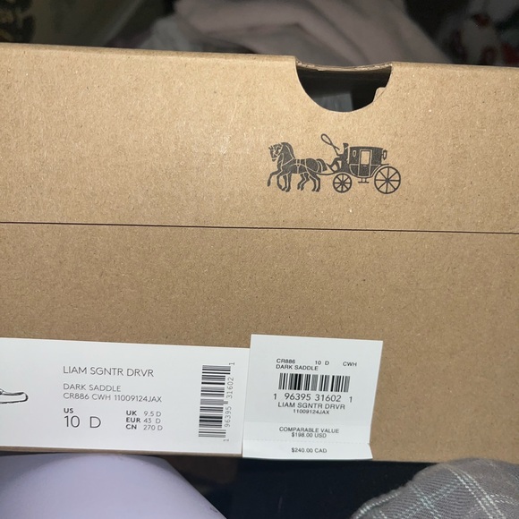 Coach Brown Loafers with Decorative Pattern - Picture 3 of 6